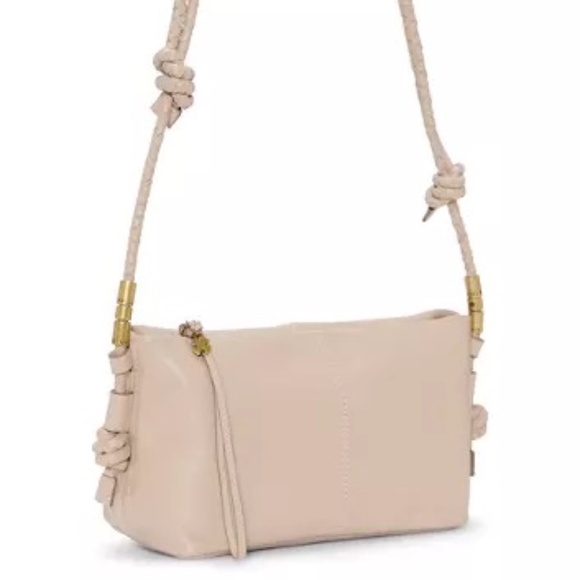Lucky Brand Kyra Leather Crossbody, Smoke Gray, NWT - Picture 1 of 9